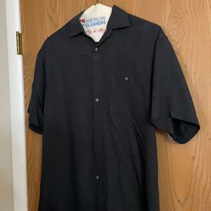 Black button down shirt